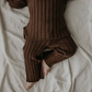 RIBBED PANTS | EARTH